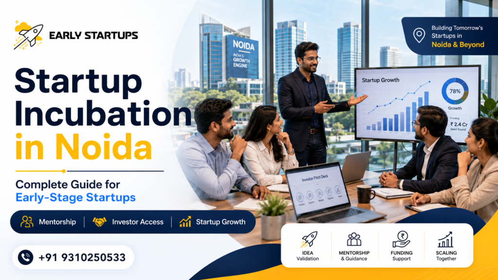 Startup Incubation in Noida Complete Guide for Early-Stage Startups